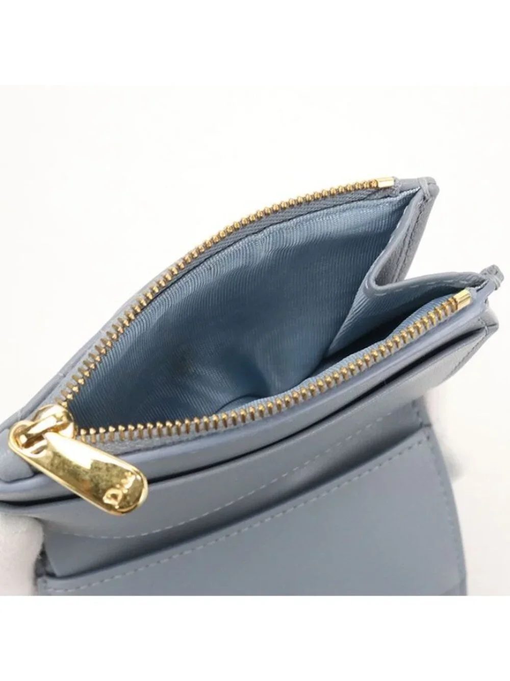 Dior Hibiscus Wallet Caro Trifold Calfskin